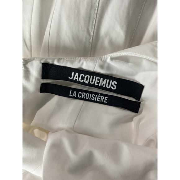 Jacquemus 'Agave' White Cotton Dress Size FR 34/US 2 - Picture 6 of 9